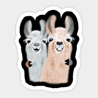 Cute llama friends Sticker